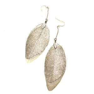 Silver Leaf earrings